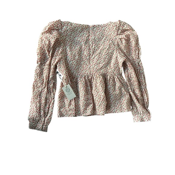 Tuckernuck Hyacinth House‎ Square Neck Clemons Floral  Puff Sleeve Blouse Small - Picture 6 of 8